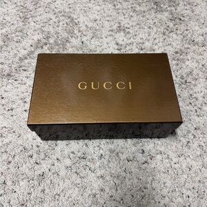 Gucci brown/bronze colored shoe box